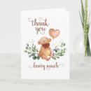 Search for beary much thank you cards Cute