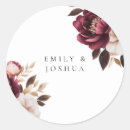 Search for burgundy and gold wedding stickers Floral
