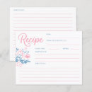 Search for bridal shower recipe cards Blush pink