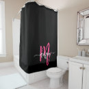 Search for black and pink shower curtains Bathroom
