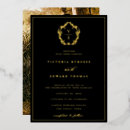 Search for vintage typography wedding invitations Gold