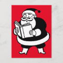 Search for black white and red cards Santa claus