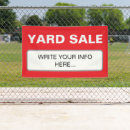 Search for yard banners Garage sale