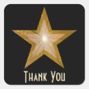 Search for square thank you stickers Gold