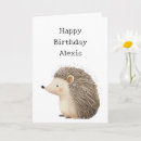 Search for hedgehog birthday cards Cute