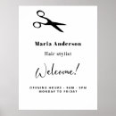 Search for black hair salon posters White