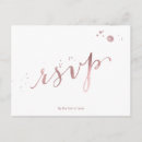 Search for faux rose gold foil postcards Rsvp