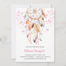 Search for dreamcatcher baby shower invitations Feathers