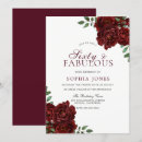 Search for red rose 60th birthday invitations Flowers