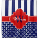 Search for navy shower curtains Initials