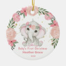 Search for baby girls first christmas tree decorations Floral