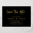 Search for horizontal wedding invitations Gold foil