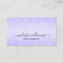 Search for glitter business cards Purple