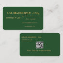 Search for green emerald gold business cards Consultant