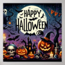 Search for haunted house halloween posters Jack o lantern