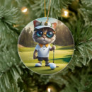 Search for funny golf christmas tree decorations Player