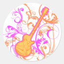 Search for rock girl stickers Guitar