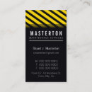 Search for warning business cards Yellow