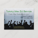 Search for rap business cards Disc jockey