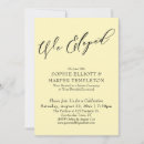 Search for elopement celebration invitations Calligraphy