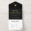 Search for brush wedding invitations Gold foil