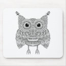 Search for owl mousepads Zen doodle style