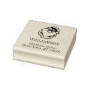 Search for return address christmas rubber stamps Santa