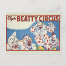 Search for circus poster postcards Clown