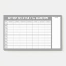 Search for schedule post it notes Weekly