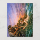 Search for fantasy creatures postcards Mermaid