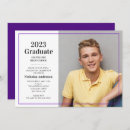 Search for purple graduation invitations Simple
