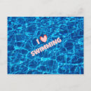 Search for love to swim postcards Water
