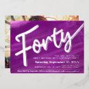 Search for amethyst birthday invitations Gold