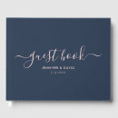 Search for navy blue wedding guest books Elegant