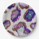 Search for geode paper plates Glitter