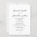 Search for bride groom invitations Black and white