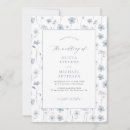 Search for elegant garden wedding invitations Dusty blue