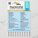 Search for roofing flyers Gutter cleaning