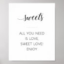 Search for love is sweet wedding signs Dessert