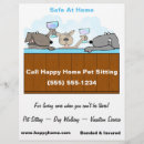Search for pet sitter flyers Dog walking business