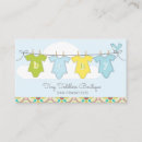 Search for baby clothes business cards Clothesline