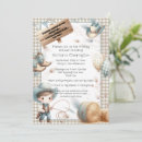 Search for blue cowboy boots baby shower invitations Watercolor