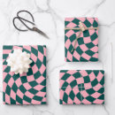 Search for pink and green wrapping paper Retro