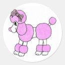 Search for pink poodle stickers Animal