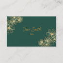 Search for green and gold business cards Floral