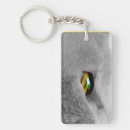 Search for eye cat key rings Black and white