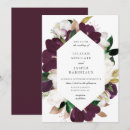 Search for purple and ivory wedding invitations Modern