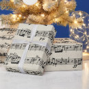 Search for christmas music wrapping paper Vintage