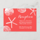 Search for coral red wedding invitations Beach