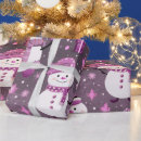 Search for purple snowman wrapping paper Xmas